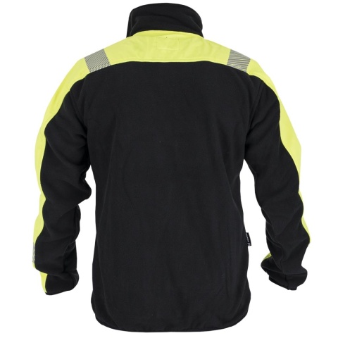 BLUZA OCHRONNA Z POLARU POLVIS SOFTSHELL MEMBRANA, PASY ODBLASKOWE , CZARNO-ŻÓŁTO-SZARA