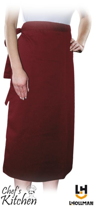 FARTUCH OCHRONNY PRUNER CHEFS KITCHEN, CIEMNOCZERWONY