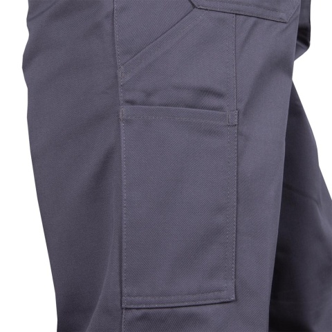 KOMBINEZON OCHRONNY OVERTER, KIESZENIE NA WKŁADKI NAKOLANNIKOWE SZARY