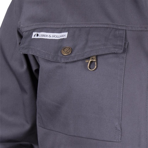 KOMBINEZON OCHRONNY OVERTER, KIESZENIE NA WKŁADKI NAKOLANNIKOWE CZARNY