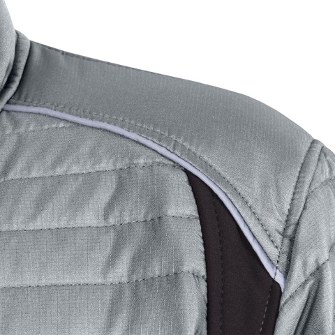 KURTKA OCHRONNA HUMMER SOFTSHELL, RIP-STOP OCHRONA PRZED ROZDARCIEM, SZARO-CZARNA