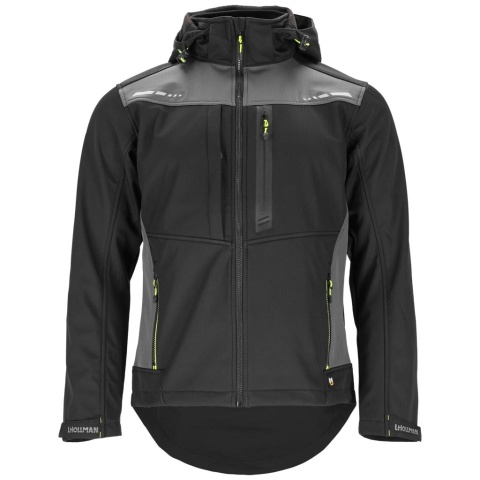 KURTKA OCHRONNA LARVIK SOFTSHELL MEMBRANA, CZARNO-SZARA