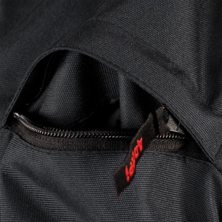 KURTKA OCHRONNA OCIEPLANA OHAIO 2W1, ODPINANE RĘKAWY, CZARNA