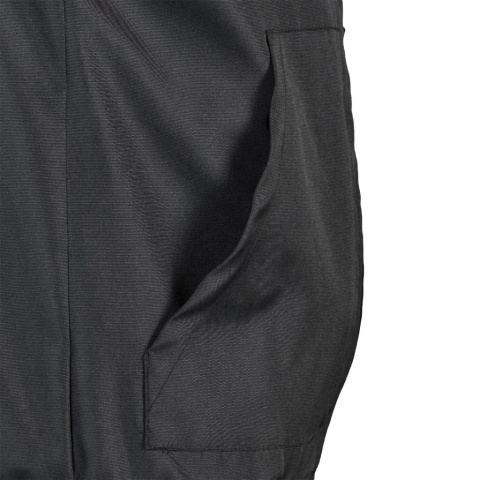 KURTKA OCHRONNA OCIEPLANA OHAIO 2W1, ODPINANE RĘKAWY, CZARNA