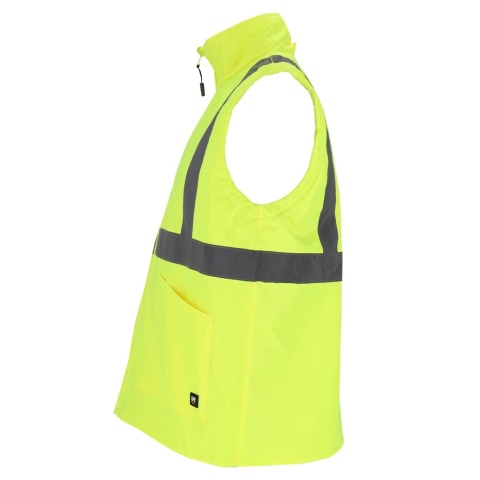 KURTKA PROSPECT 4W1 OCIEPLANA, PIKOWANA PODSZEWKA, ODPINANE RĘKAWY, ŻÓŁTO-CZARNA