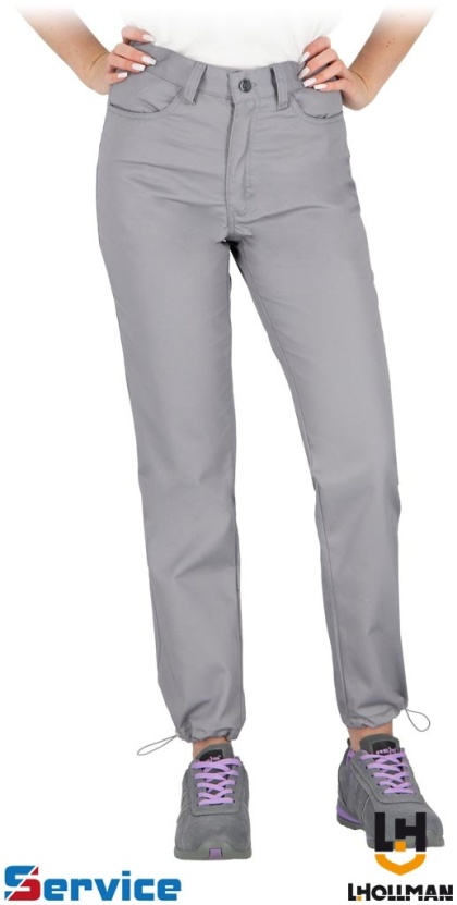 SPODNIE OCHRONNE DO PASA DAMSKIE PANTVISER ROZSZERZANE NOGAWKI NA TROCZKI SZARE