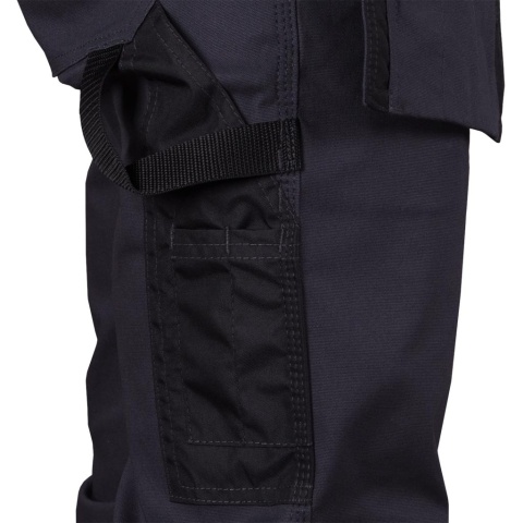 SPODNIE OCHRONNE DO PASA HOLLANDER BAWEŁNA I SPANDEX, KIESZENIE NA NAKOLANNIKI SZARO-CZARNE