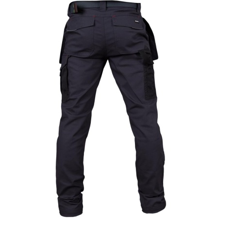 SPODNIE OCHRONNE DO PASA HOLLANDER BAWEŁNA I SPANDEX, KIESZENIE NA NAKOLANNIKI CZARNE