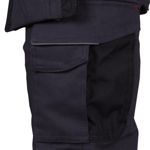SPODNIE OCHRONNE DO PASA HOLLANDER BAWEŁNA I SPANDEX, KIESZENIE NA NAKOLANNIKI CZARNE