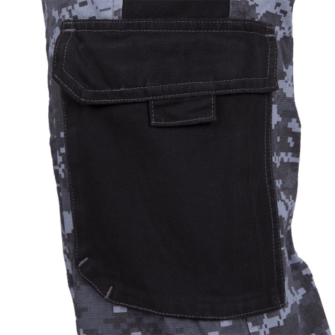 SPODNIE OCHRONNE DO PASA PIXLER BAWEŁNIANE SZARO-CZARNE