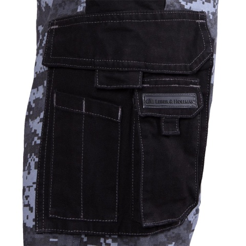 SPODNIE OCHRONNE DO PASA PIXLER BAWEŁNIANE SZARO-CZARNE