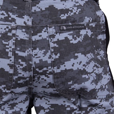 SPODNIE OCHRONNE DO PASA PIXLER BAWEŁNIANE SZARO-CZARNE