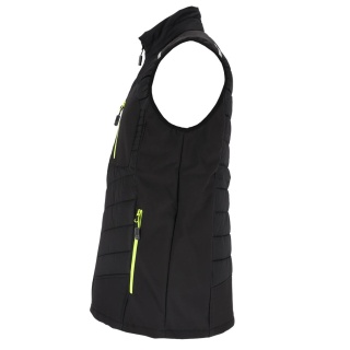 BEZRĘKAWNIK OCHRONNY OCIEPLANY GRANDE SOFTSHELL 4 KIERUNKOWY STRECZ CZARNY