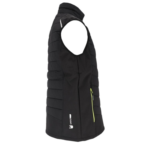 BEZRĘKAWNIK OCHRONNY OCIEPLANY GRANDE SOFTSHELL 4 KIERUNKOWY STRECZ CZARNY