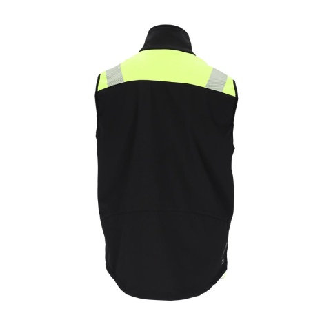 BEZRĘKAWNIK OCHRONNY SHELLVEST SOFTSHELL, MEMBRANA CZARNO-ZÓŁTY