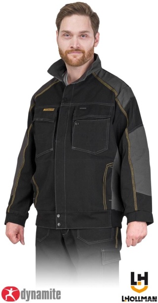 BLUZA OCHRONNA DYNAMITE, SIATKA POD PACHAMI, CZARNO-SZARE