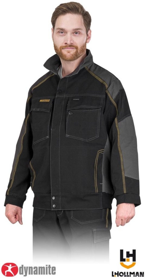 BLUZA OCHRONNA DYNAMITE, SIATKA POD PACHAMI, CZARNO-SZARE