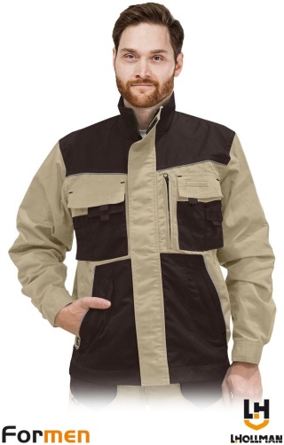 BLUZA OCHRONNA FORMEN REGULAR BEŻOWA