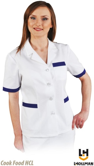 BLUZA OCHRONNA HCLS DLA SŁUŻB MEDYCZNYCH BIAŁO-NIEBIESKA