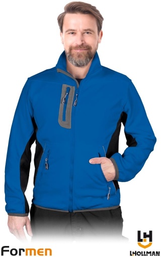 BLUZA Z POLARU OCHRONNA FMN POLAR FORMEN NIEBIESKO-CZARNO-SZARY