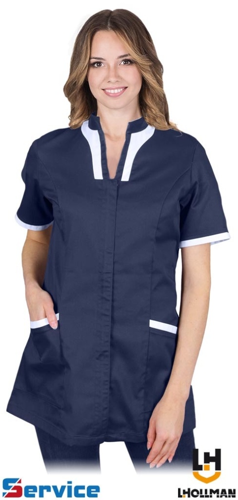 FARTUCH OCHRONNY DAMSKI ADELL GRANATOWO-BIAŁY