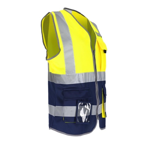 KAMIZELKA OSTRZEGAWCZA KOS-LADY, DAMSKA, NA RZEP ŻÓŁTA