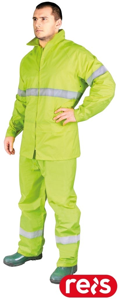 KOMPLET OCHRONNY PRZECIWDESZCZOWY RAINER KURTKA SPODNIE ŻÓŁTE