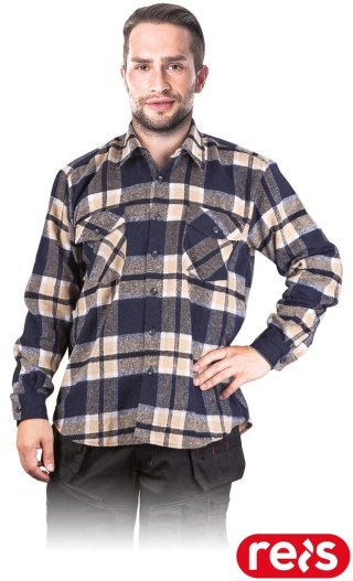 KOSZULA OCHRONNA KFLUX NIEBIESKA JESIENNO-ZIMOWA