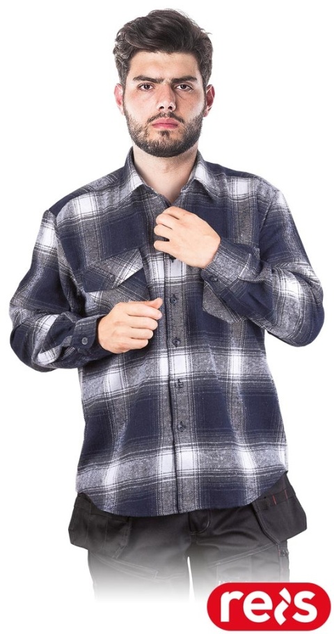 KOSZULA OCHRONNA KFLUX GRANATOWA JESIENNO-ZIMOWA