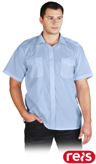 KOSZULA WYJŚCIOWA KWSKR JASNONIEBIESKA Z KRÓTKIM RĘKAWEM