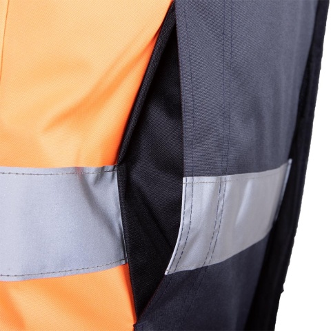 KURTKA OCHRONNA OCIEPLANA ASKER GRANATOWO-POMARAŃCZOWA