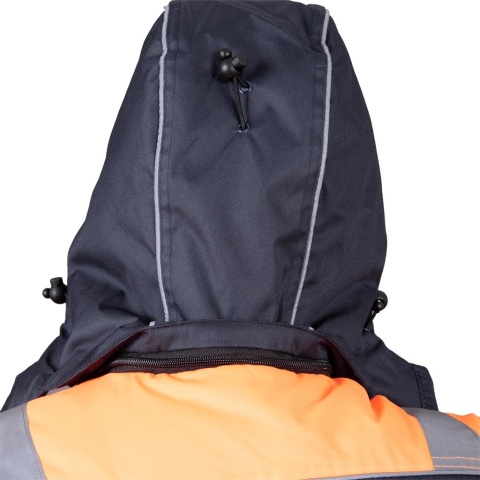 KURTKA OCHRONNA OCIEPLANA ASKER GRANATOWO-POMARAŃCZOWA