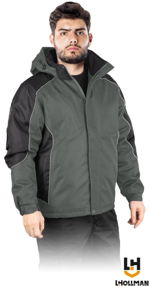 KURTKA OCHRONNA OCIEPLANA BLIZZARD SZARO-CZARNA