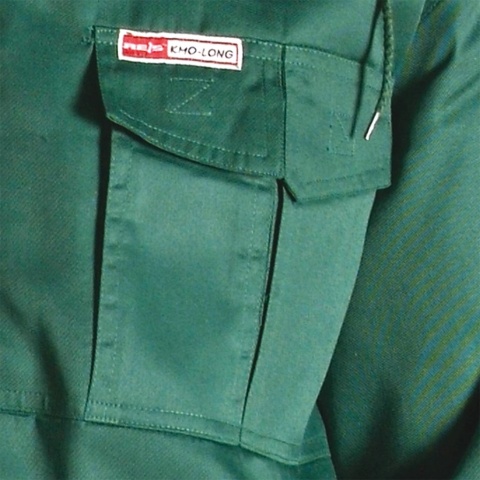 KURTKA OCHRONNA OCIEPLANA KMO-LONG PRZEDŁUŻANA, PIKOWANA PODSZEWKA SZARA