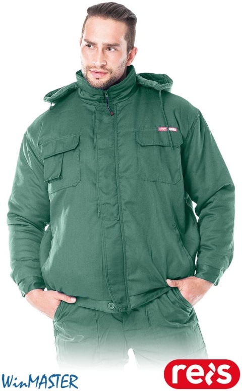 KURTKA OCHRONNA OCIEPLANA, PIKOWANA PODSZEWKA, KMO-PLUS ZIELONA