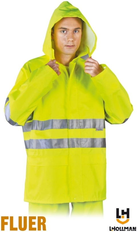 KURTKA OCHRONNA PRZECIWDESZCZOWA FLUER PRZECIWDESZCZOWA ZÓŁTA
