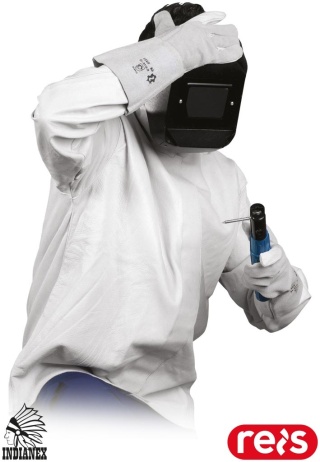 KURTKA OCHRONNA SKÓRZANA DLA SPAWACZY