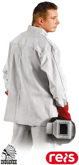 KURTKA OCHRONNA SKÓRZANA DLA SPAWACZY