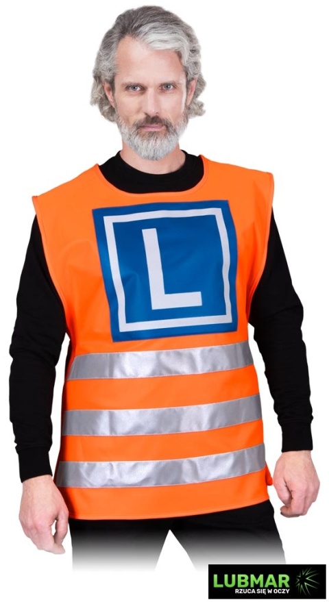 NARZUTKA OSTRZEGAWCZA- NAUKA JAZDY L KOS-ROAD POMARAŃCZOWY