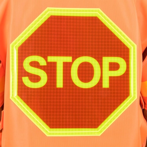PŁASZCZ OSTRZEGAWCZY KOS-STOP POMARAŃCZOWY
