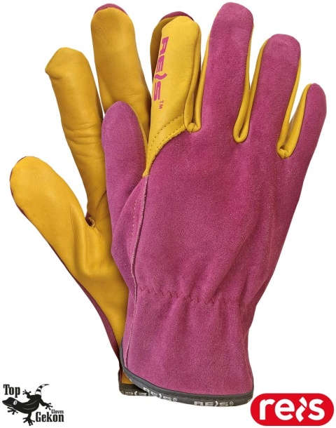 RĘKAWICE OCHRONNE LAMPART SKÓRA BYDLĘCA LICO DWOINA