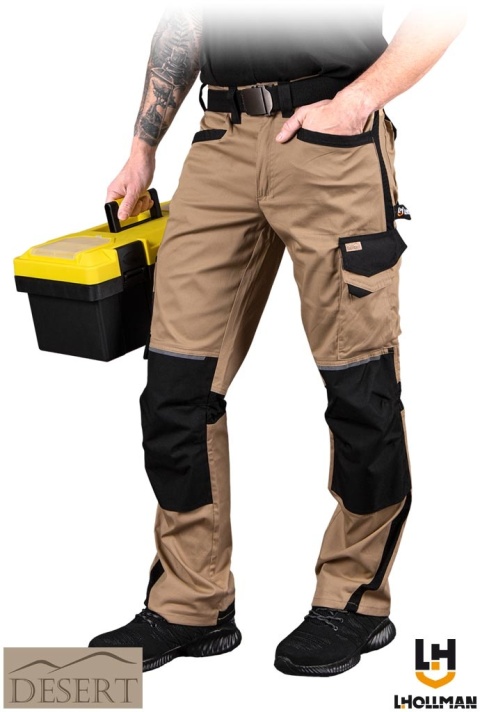 SPODNIE OCHRONNE DO PASA DESERT BEŻOWO-CZARNE