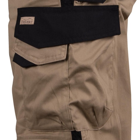 SPODNIE OCHRONNE DO PASA DESERT BEŻOWO-CZARNE