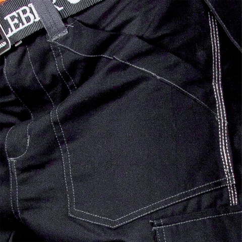 SPODNIE OCHRONNE DO PASA DYNAMITE REGULAR, BAWEŁNIANE, CZARNO-SZARE