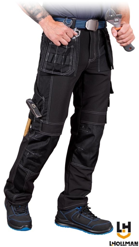 SPODNIE OCHRONNE DO PASA EVERBLACK RIP-STOP OCHRONA PRZED ROZDARCIEM STRECZ CZARNE