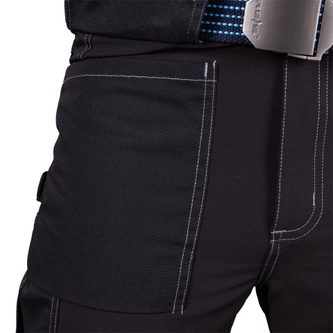 SPODNIE OCHRONNE DO PASA EVERBLACK RIP-STOP OCHRONA PRZED ROZDARCIEM STRECZ CZARNE