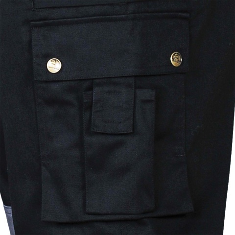 SPODNIE OCHRONNE DO PASA HARVER ODPORNE NA WYTARCIA, OLEJE I SMARY SZARO-CZARNE