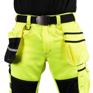 SPODNIE OCHRONNE DO PASA HAYTON ODBLASKI CZARNO-ŻÓŁTE