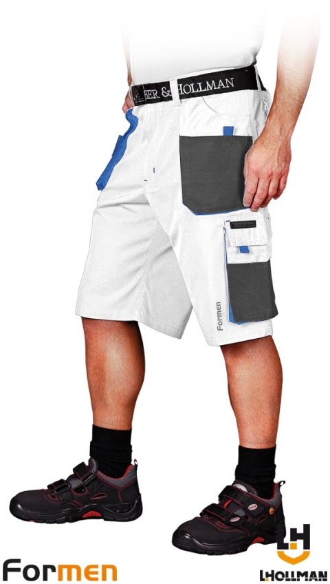 SPODNIE OCHRONNE DO PASA - KRÓTKIE FORMEN BIAŁO-SZARO-NIEBIESKIE