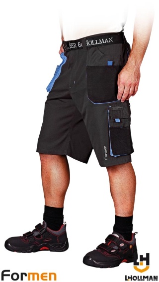 SPODNIE OCHRONNE DO PASA - KRÓTKIE FORMEN SZARO-CZARNO-NIEBIESKIE